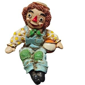 1969 Universal Statuary Corp‎ Raggedy Andy Shelf Sitter Made in Chicago